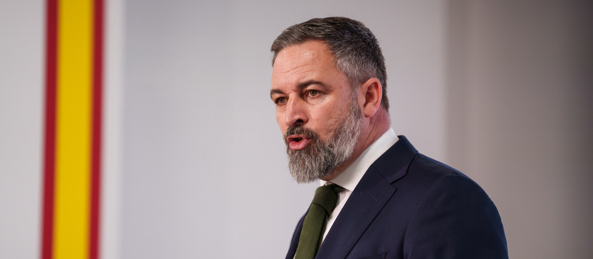 El presidente de Vox, Santiago Abascal