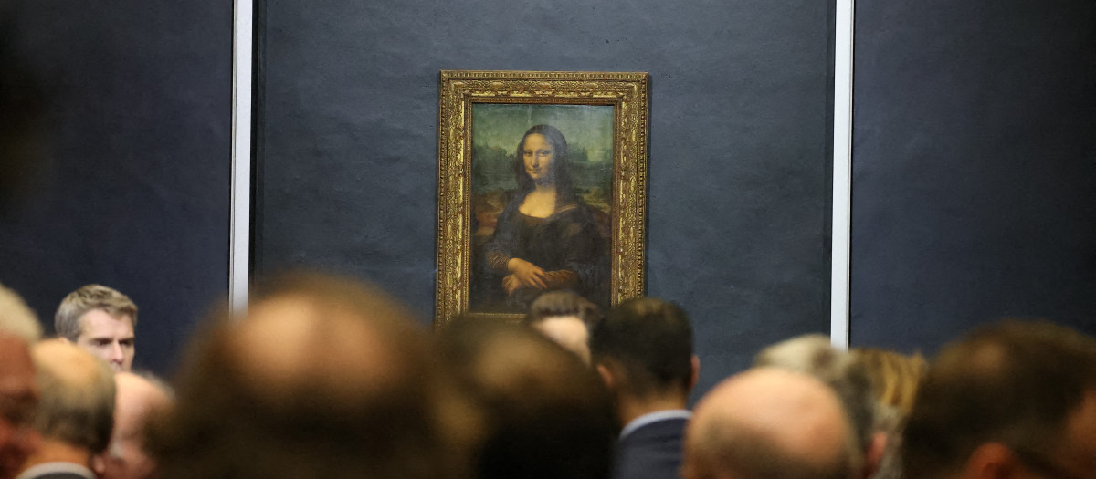 'La Gioconda' en el Museo del Louvre