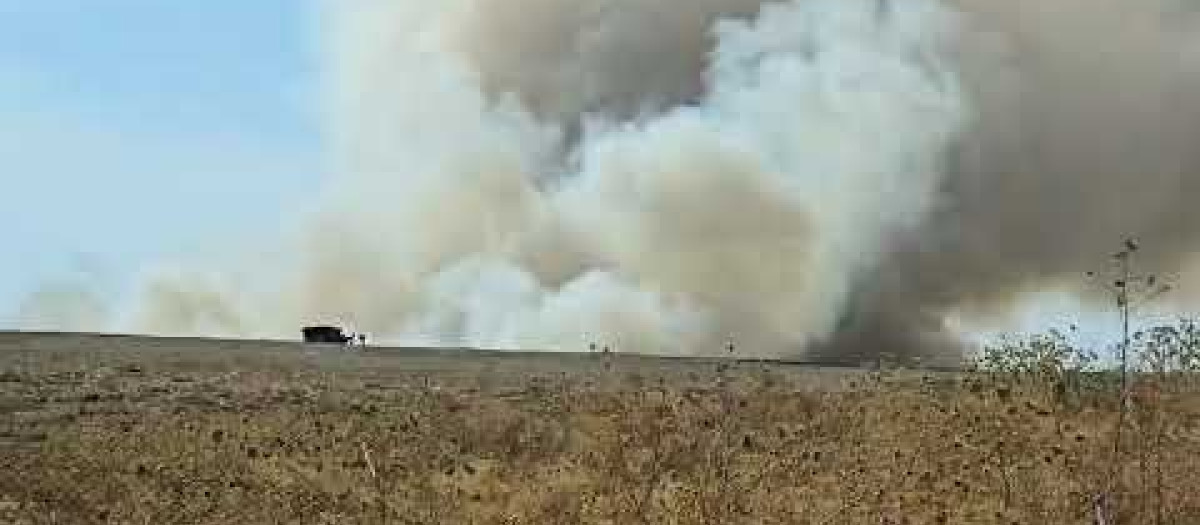Incendio en el vertedero del Lobatón