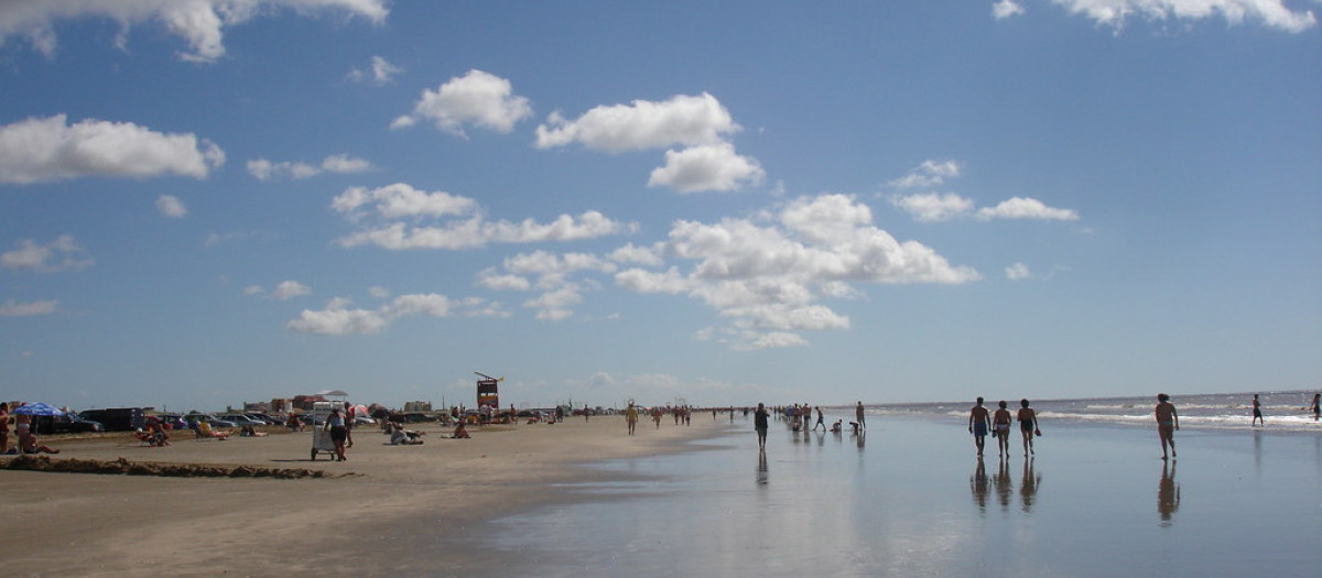 Playa de Cassino, en Brasil.