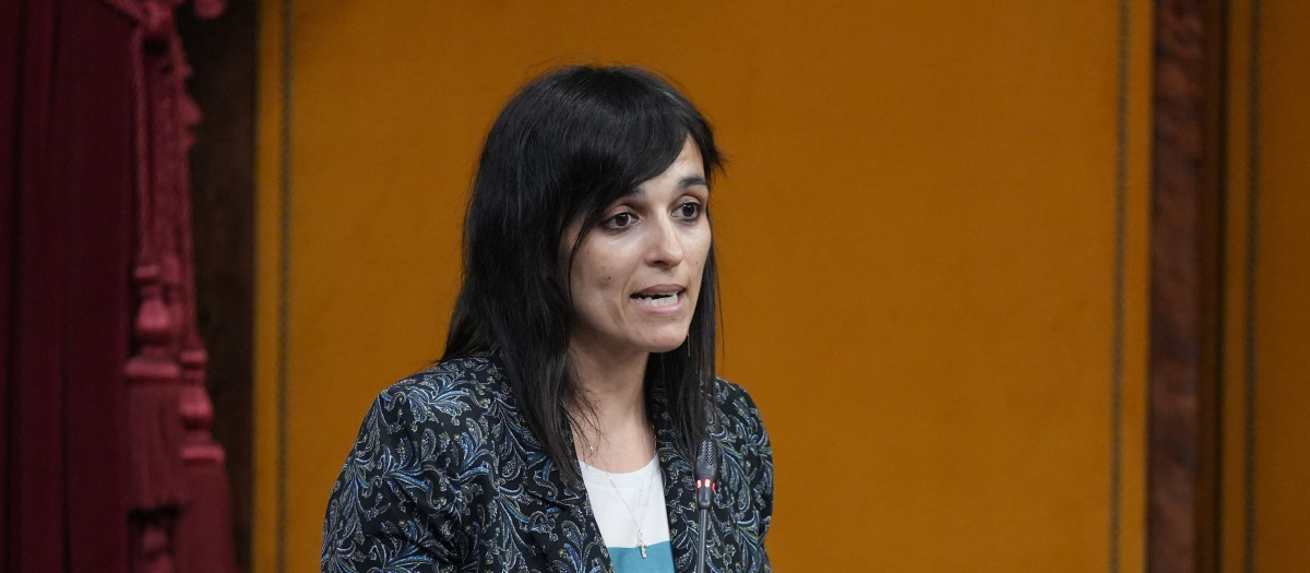 La líder de Aliança Catalana, Sílvia Orriols, en el Parlament