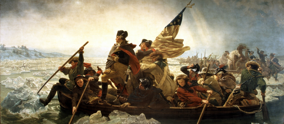 Washington cruza el Delaware por Emanuel Leutze