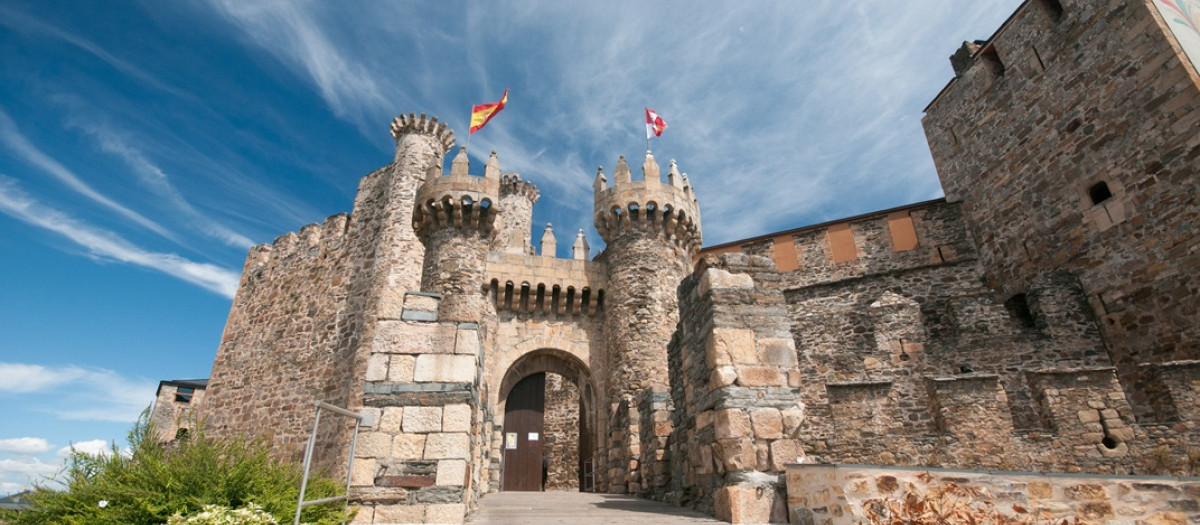 Castillo de los templarios en Ponferrada.