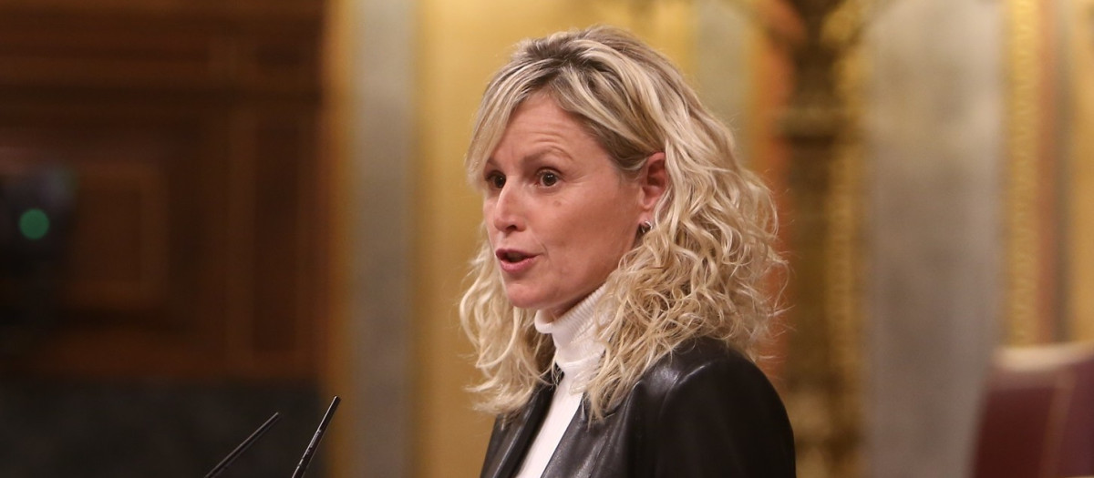 La nueva portavoz del PSOE, Montse Mínguez, en el Congreso de los Diputados