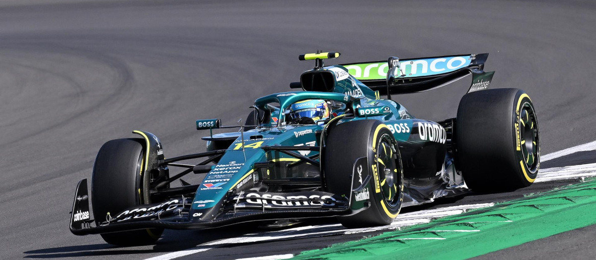 Fernando Alonso, durante el Gran Premio de Gran Bretaña
