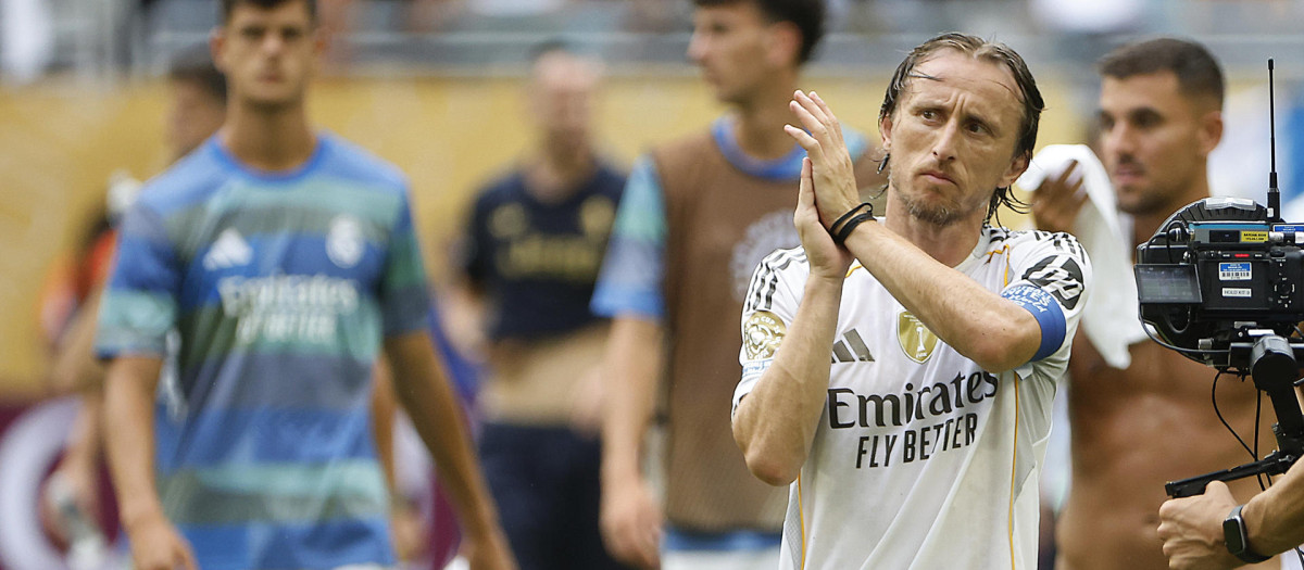 Luka Modric en el Madrid - Juventus