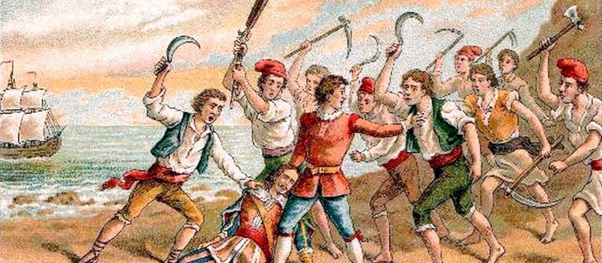Ilustración del Corpus de Sangre, el detonante de la guerra 'dels Segadors'