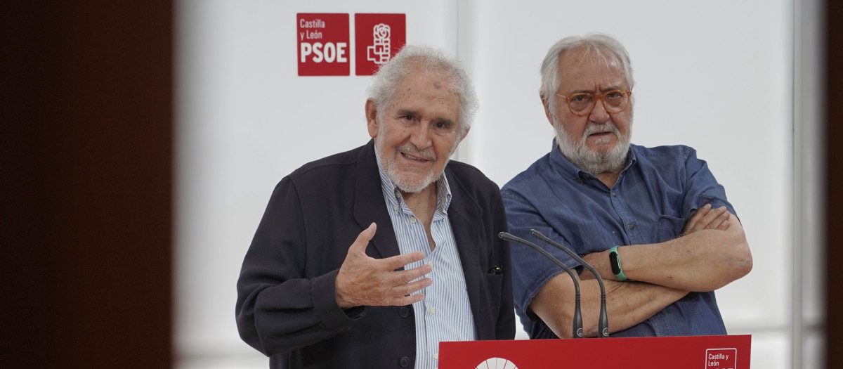 El expresidente de Castilla y León, Demetrio Madrid, y el exeurodiputado Juan Colino del PSEO