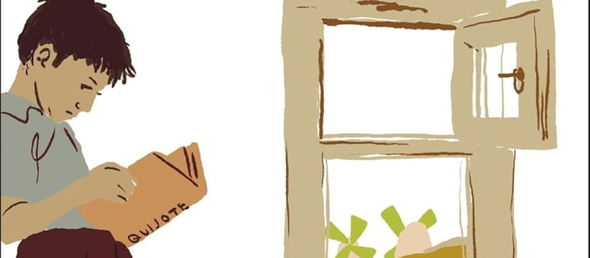 Detalle de la cubierta de 'El verano de Cervantes'
