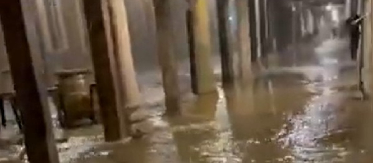 Fuerte tormenta en El Burgo de Osma, Soria