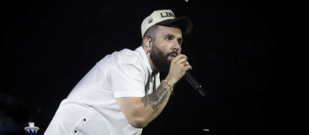 Carín León durante su concierto de octubre de 2024 en Madrid