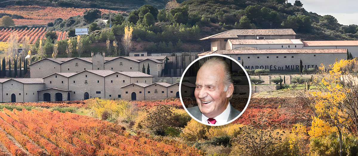 El Rey Juan Carlos, en la bodega Marqués de Murrieta