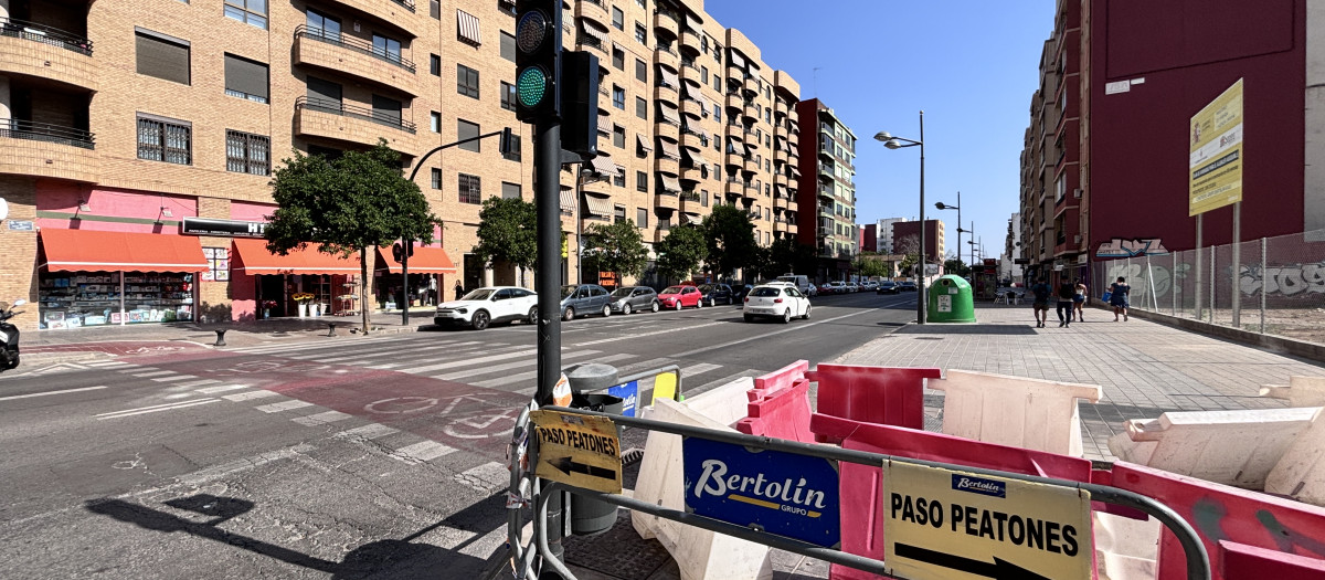 Imagen de la calle San Vicente Mártir de Valencia.