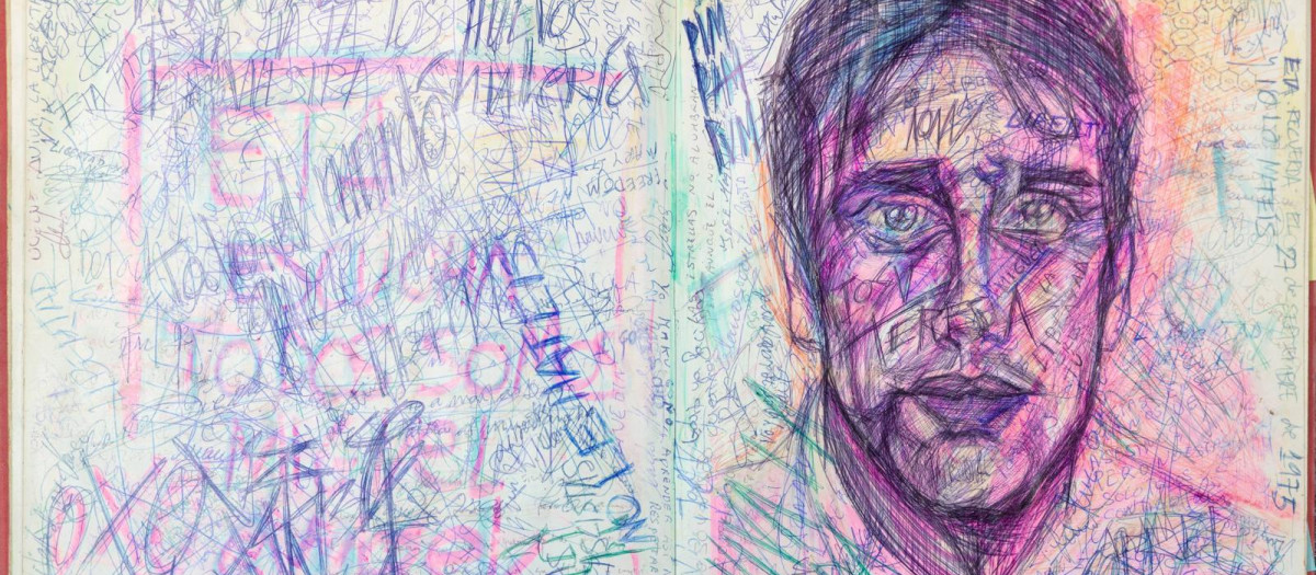 Dibujo de Miguel Ángel Blanco en una de las cartas