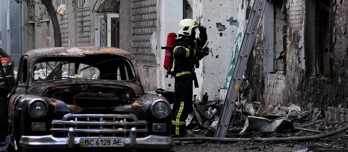 Rusia lanza un nuevo ataque masivo con drones y misiles contra Ucrania