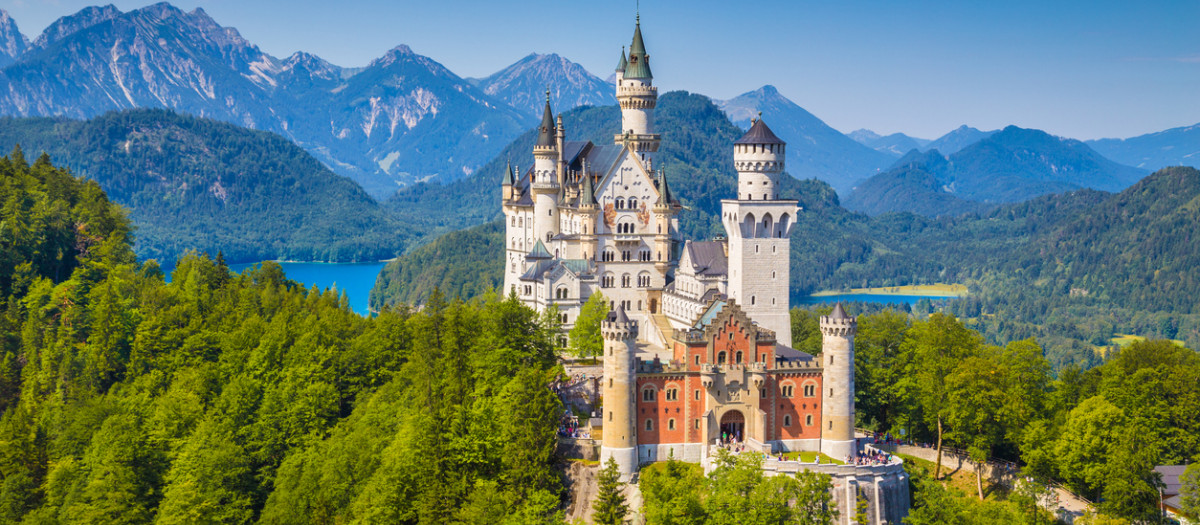 El famoso castillo de Neuschwanstein.