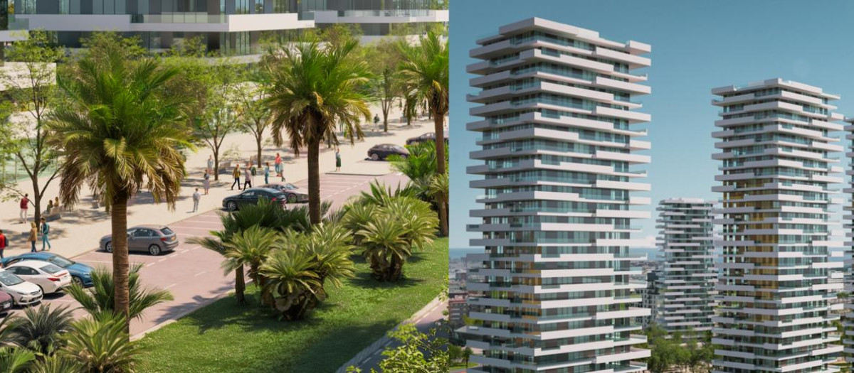 Imagen de la recreación virtual del nuevo PAI del Grao de Valencia