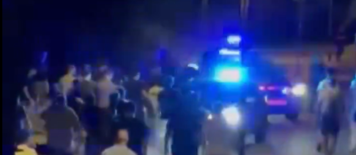 Disturbios en Polinyà, la madrugada del lunes