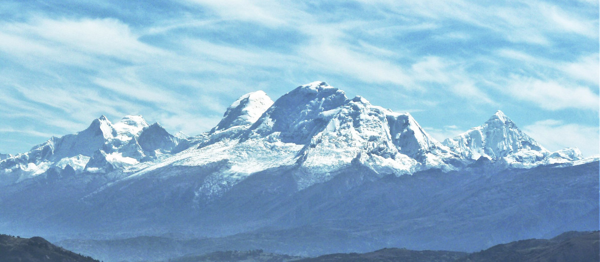 El nevado de Huscarán en Perú