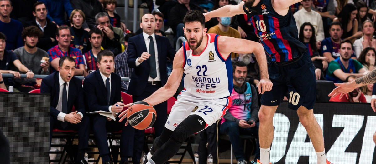 Vasilije Micic, en un partido de Euroliga