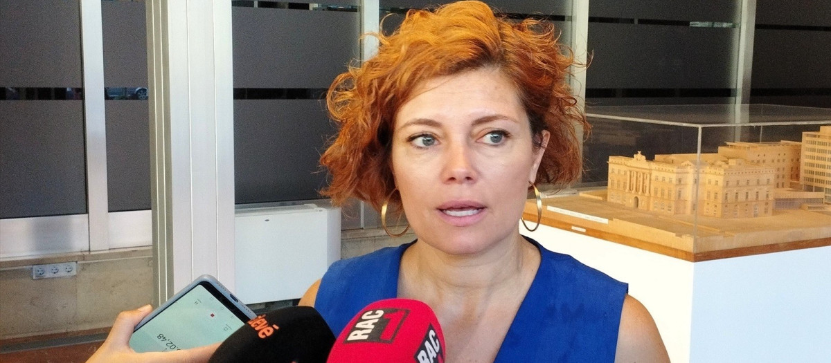 La líder de ERC en el Ayuntamiento de Barcelona, Elisenda Alamany, este martes