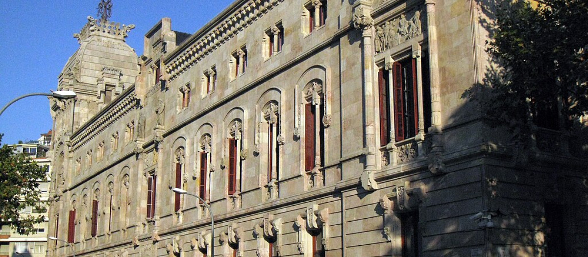 Edificio del Palacio de la Justicia en Barcelona