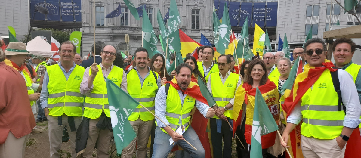 ASAJA Córdoba acude a la movilización europea en Bruselas en defensa del futuro de la PAC