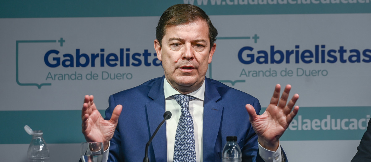 El presidente de la Junta de Castilla y León, Alfonso Fernández Mañueco