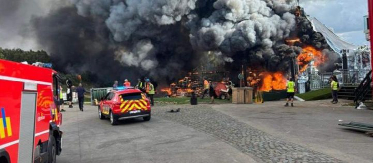Incendio en el escenario principal de Tomorrowland