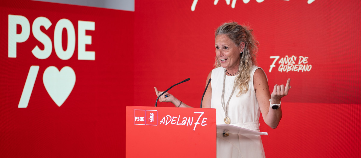 La portavoz de la Comisión Ejecutiva Federal del PSOE, Montse Mínguez