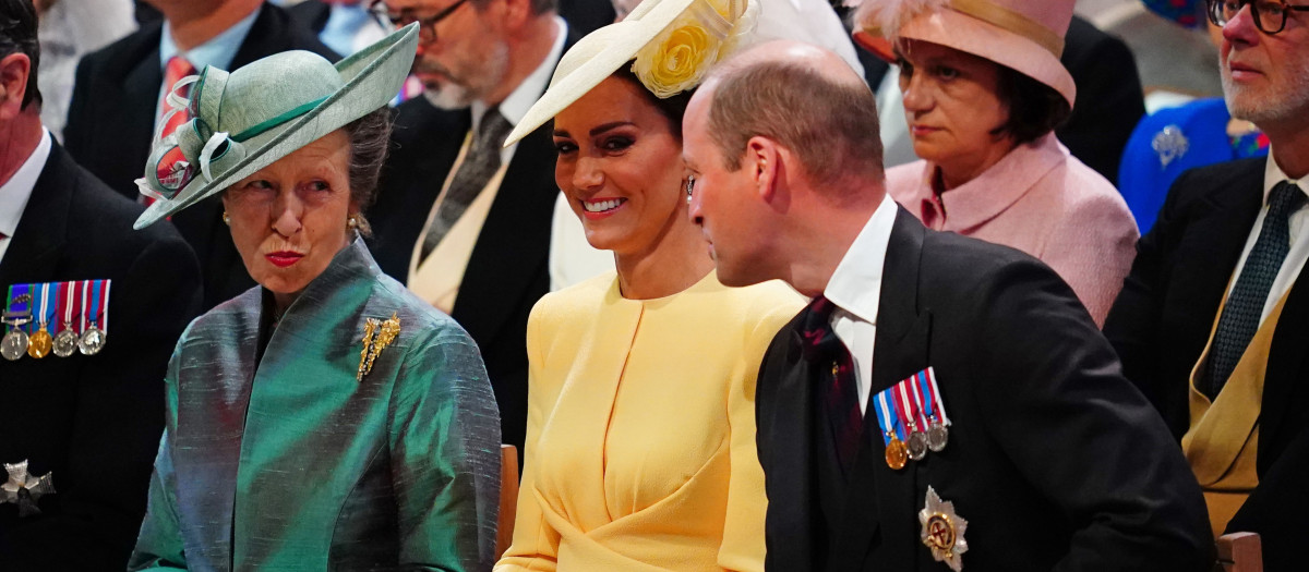 Prince William , Kate Middleton during service of thanksgiving for the reign of Queen Elizabeth II in London Friday June 3, 2022 on the second of four days of celebrations to mark the Platinum Jubilee.