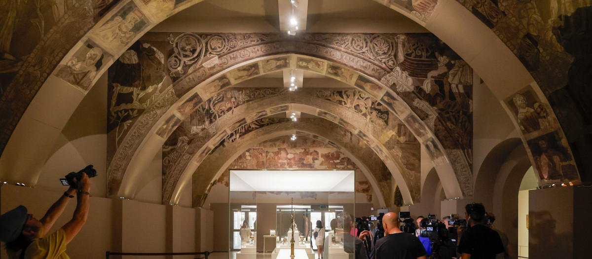 Las pinturas de Sijena expuestas en el Museo Nacional de Arte de Cataluña