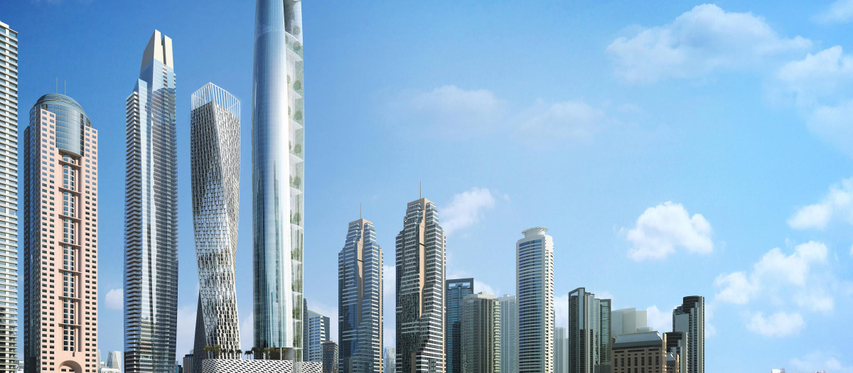 El edificio más alto de la imagen de Dubái alberga el hotel Ciel Tower.