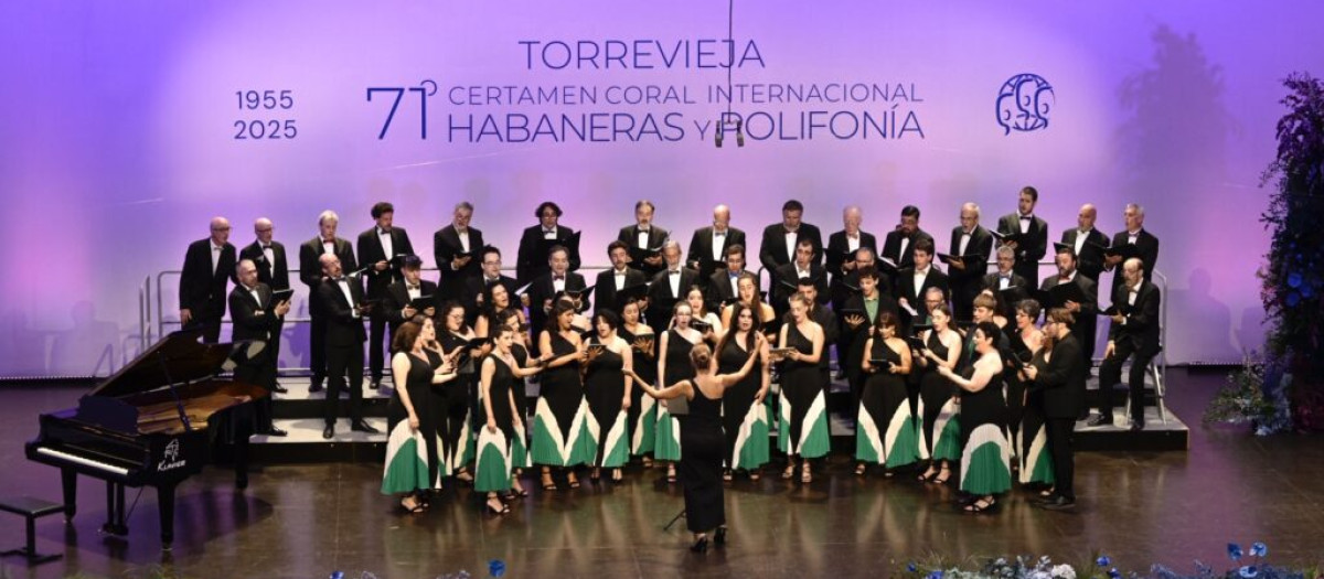 Imagen de archivo de la edición número 71 del certamen coral de Torrevieja