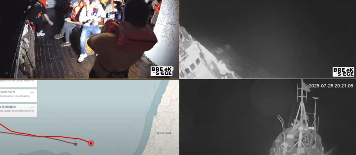 Intercepción en aguas internacionales: Israel detiene un nuevo intento de romper el bloqueo a Gaza