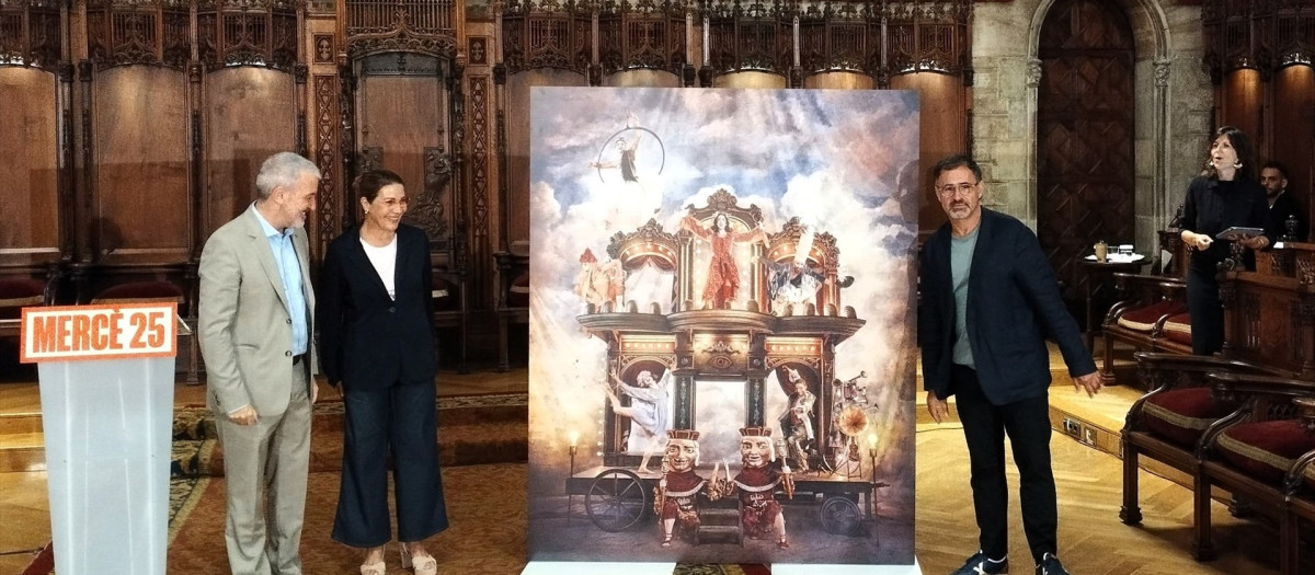 El alcalde Jaume Collboni presenta el cartel de La Mercè 2025