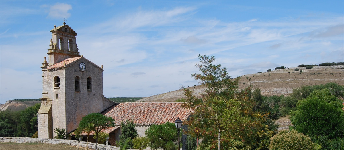 Iglesia de Masa donde se encuentra el retablo a restaurar