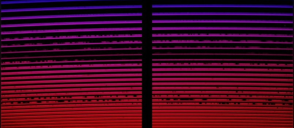 Espectro de gases invernadero obtenido con el telescopiod e Calar Alto