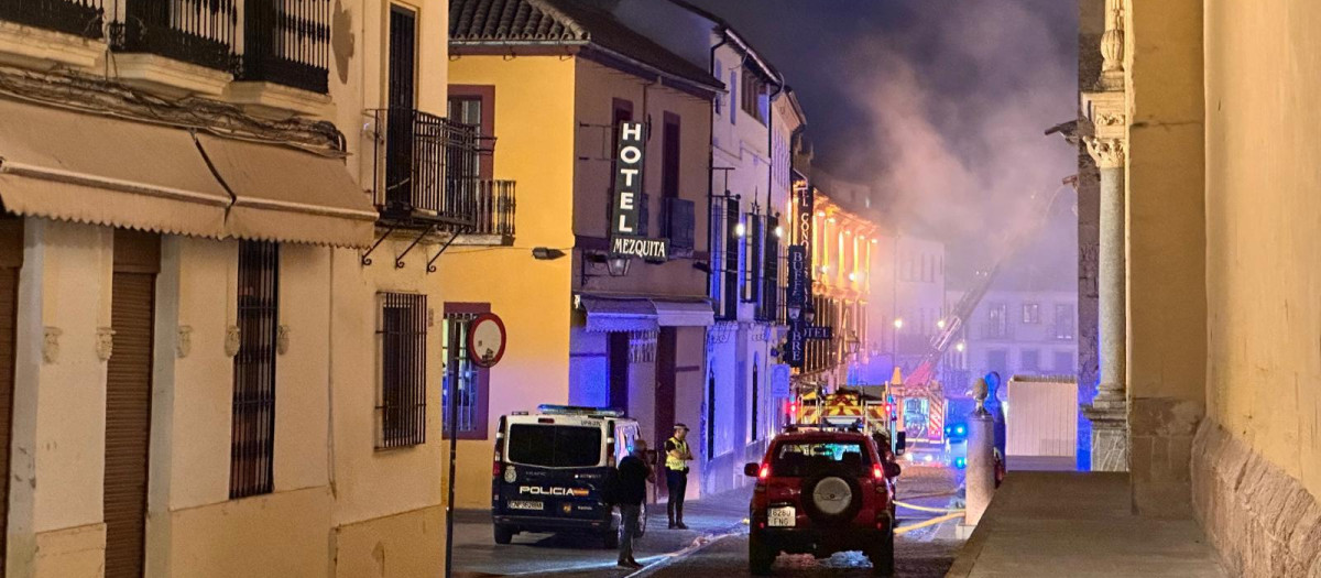 Incendio en la Mezquita Catedral de Córdoba