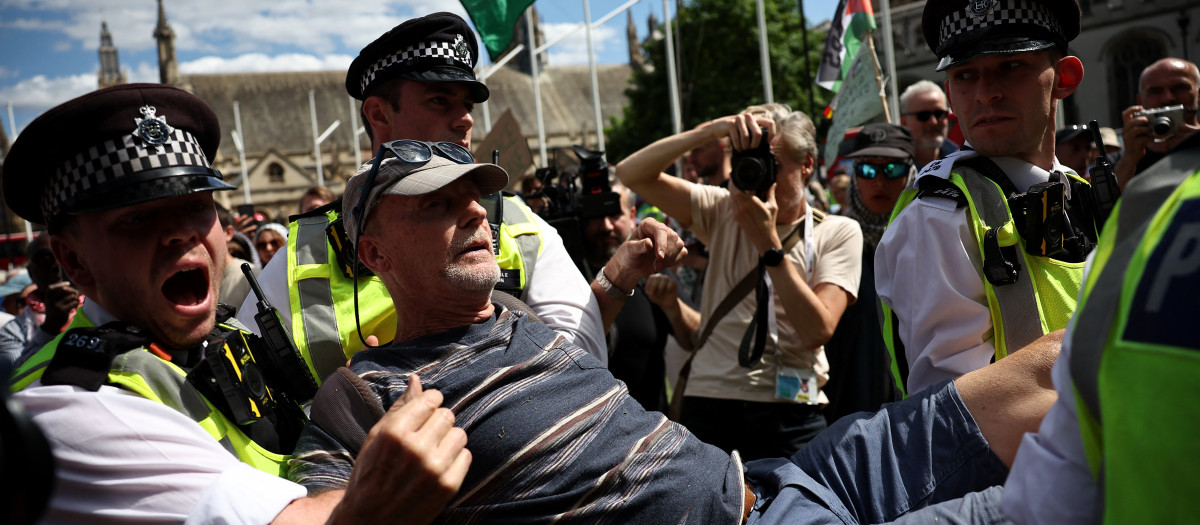 Manifestación en Londres a favor de Palestina