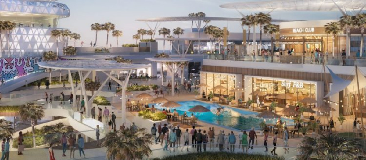 Render del futuro centro comercial Infinity, en Valencia, adquirido por Tomás Olivo