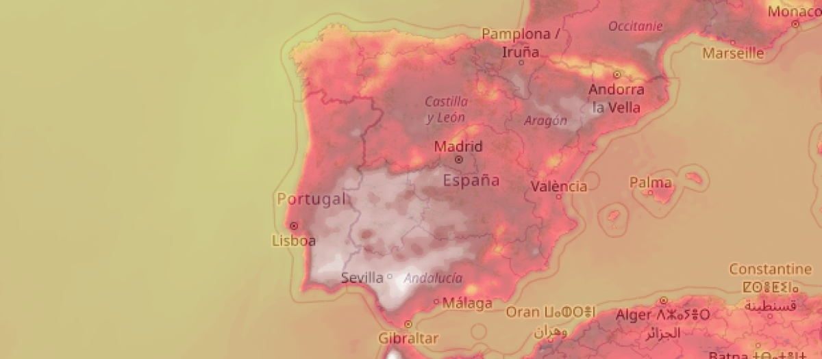 Temperaturas España hoy