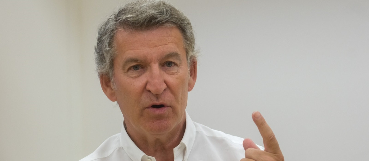 El líder del PP, Alberto Núñez Feijóo, durante una entrevista 

CÉSAR ARXINA-EUROPA PRESS
13/8/2025