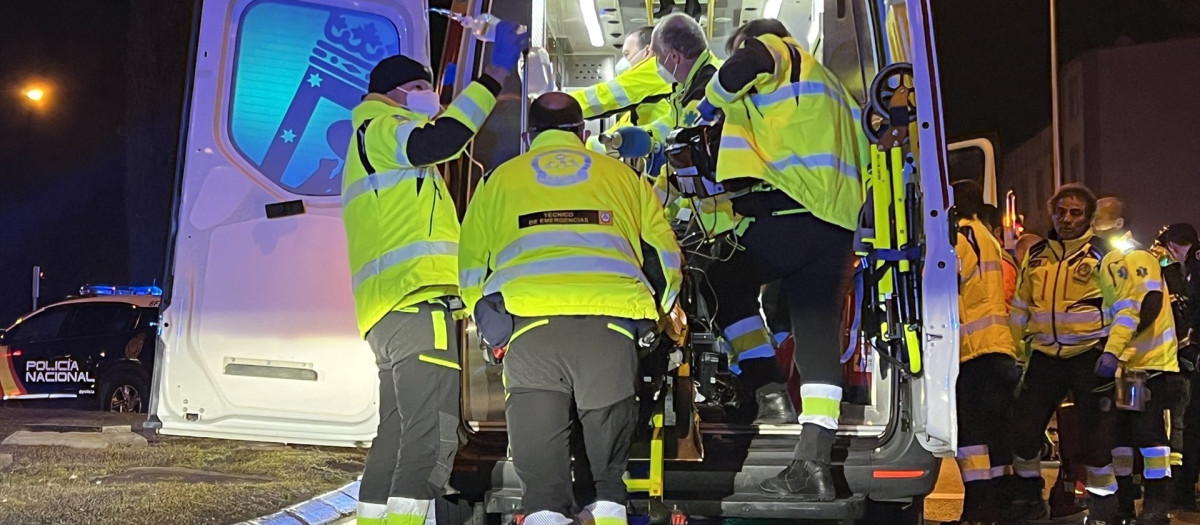 Ambulancia de Samur Protección Civil.