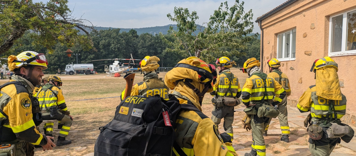 Integrantes de la BRIF del Ministerio de Transición Ecológica llegados a Castilla y León