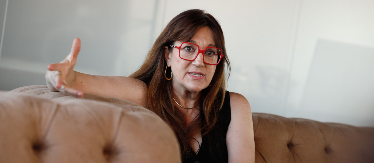 Soraya Rodríguez en un momento de la entrevista