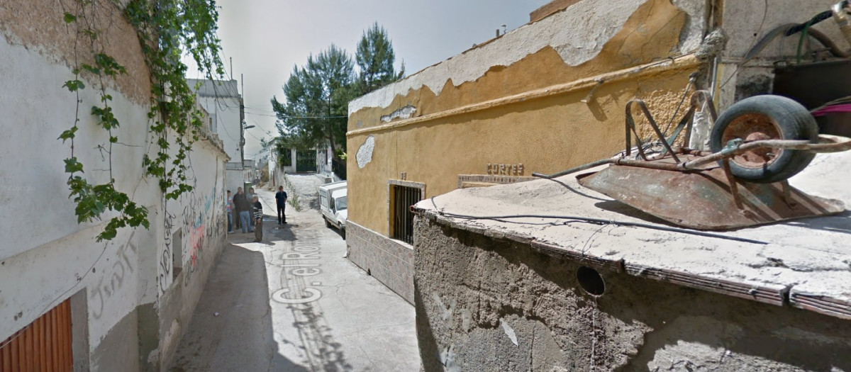 Calle El Romero, lugar donde se ha producido la pelea en Berja