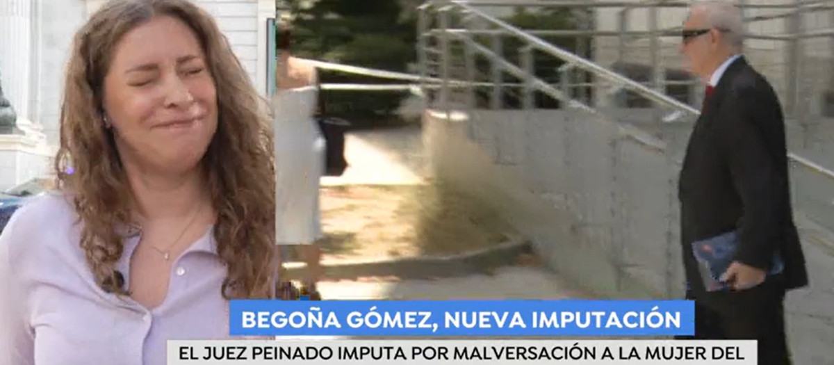 Ester Muñoz, tras recibir la picadura de una abeja durante su conexión con Espejo público