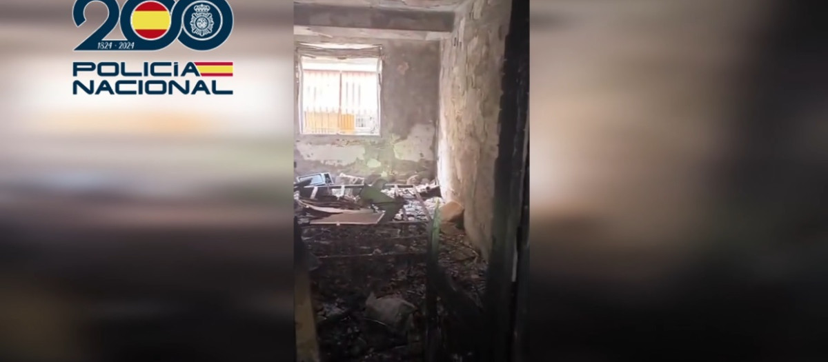 Imagen de los efectos provocados por el incendio en Valencia