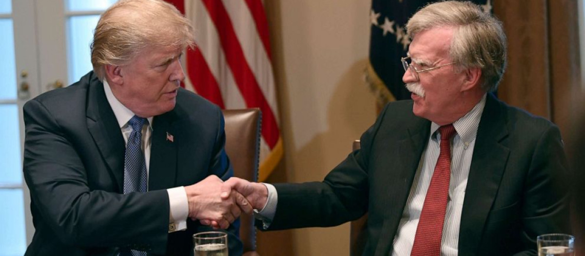 John Bolton y Donald Trump en una imagen de archivo